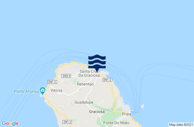 Santa Cruz da Graciosa, Portugal潮水
