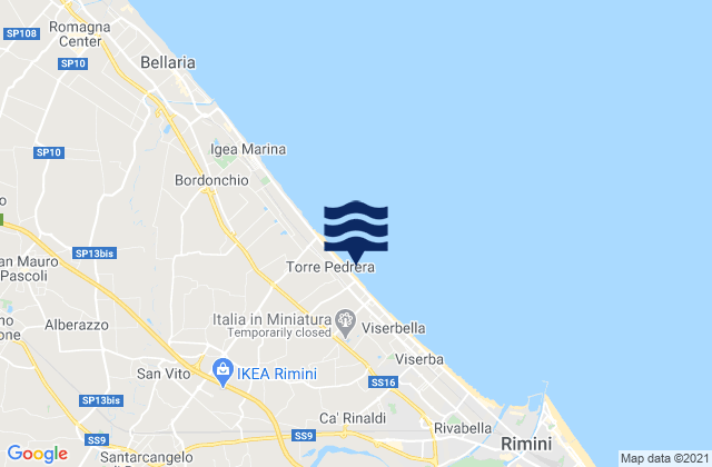 Santa Giustina, Italy潮水