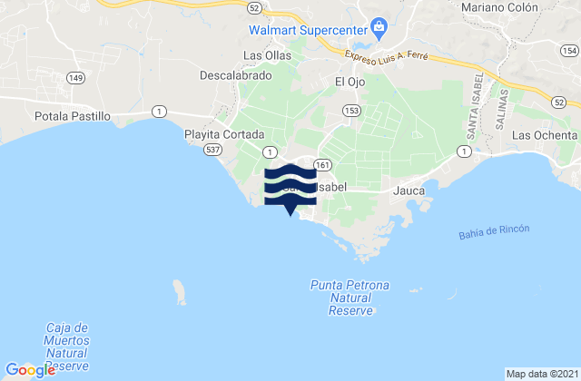 Santa Isabel Barrio-Pueblo, Puerto Rico潮水