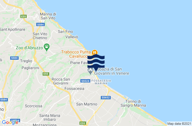 Santa Maria Imbaro, Italy潮水