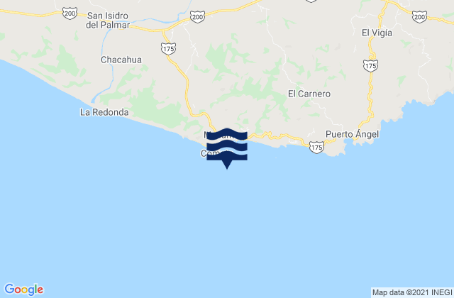 Santa María Tonameca, Mexico潮水