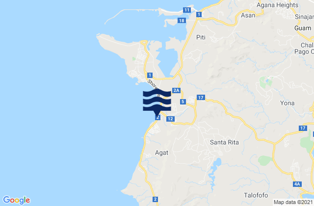 Santa Rita Municipality, Guam潮水