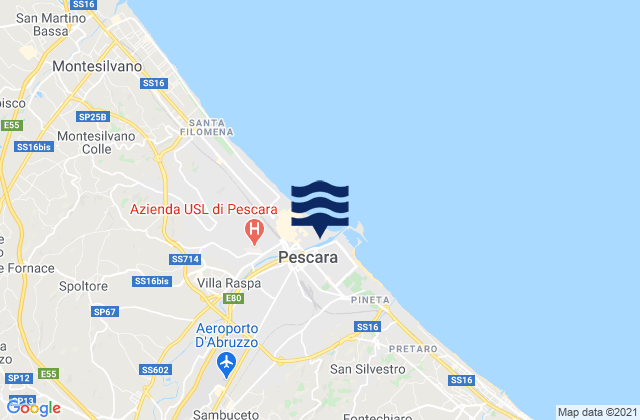 Santa Teresa, Italy潮水