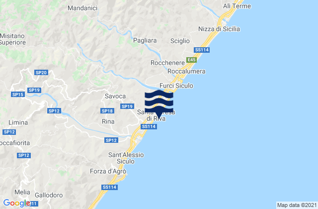Santa Teresa di Riva, Italy潮水