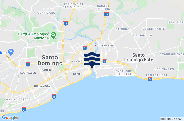 Santo Domingo Norte, Dominican Republic潮水