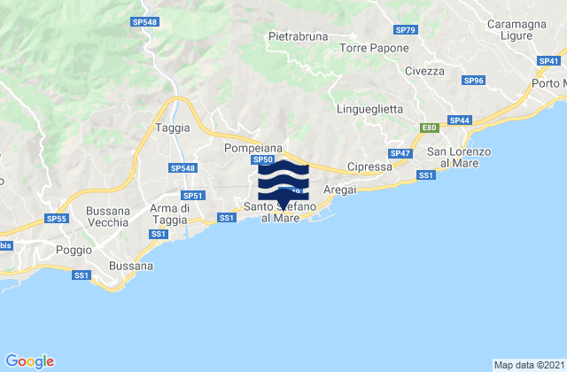 Santo Stefano al Mare, Italy潮水