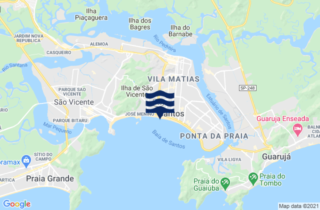 Santos, Brazil潮水
