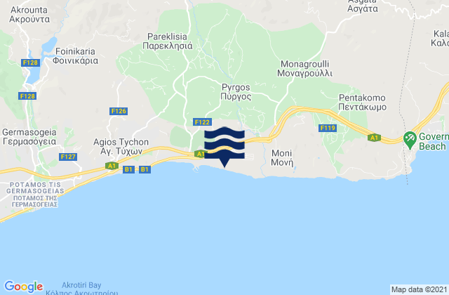Sanída, Cyprus潮水