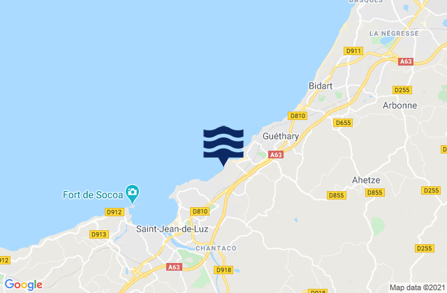 Sare, France潮水