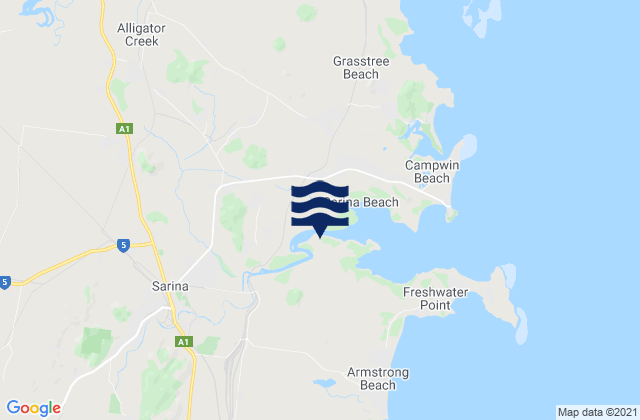Sarina, Australia潮水