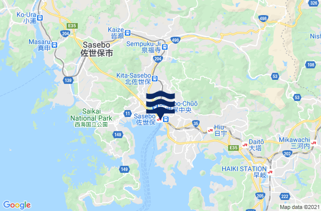 Sasebo, Japan潮水