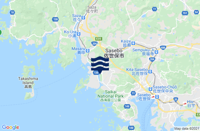 Sasebo Shi, Japan潮水