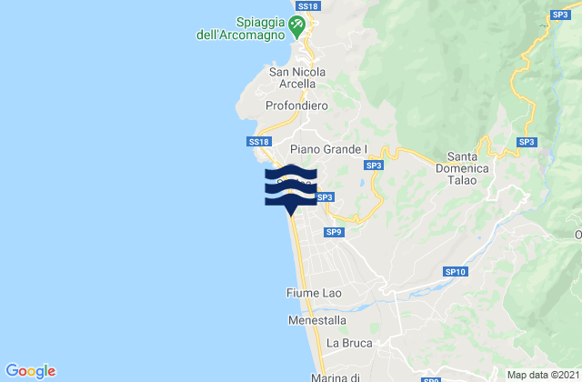 Scalea, Italy潮水