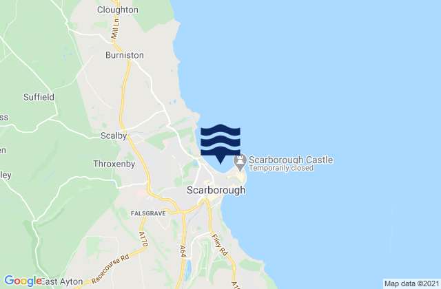 Scarborough - North Bay, United Kingdom潮水