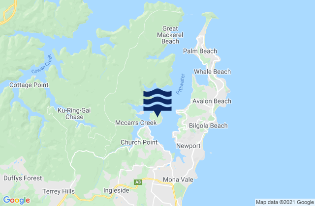 Scotland Island, Australia潮水