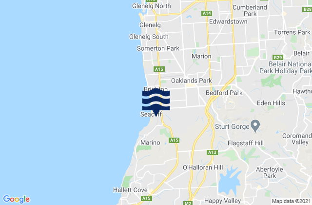 Seacliff, Australia潮水