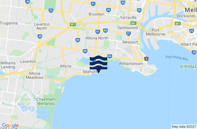 Seaholme, Australia潮水