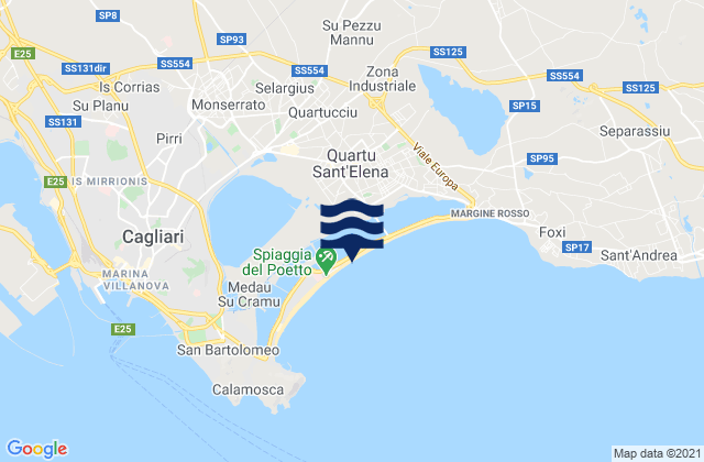 Selargius, Italy潮水