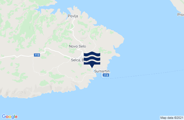 Selca, Croatia潮水
