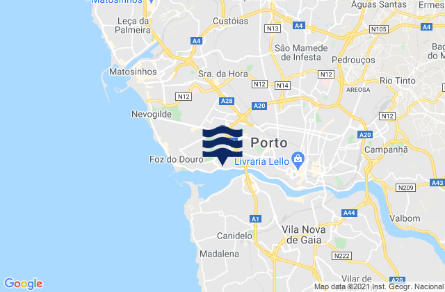 Senhora da Hora, Portugal潮水