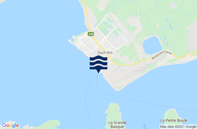 Sept-Îles, Canada潮水
