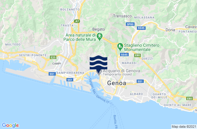 Serra Riccò, Italy潮水