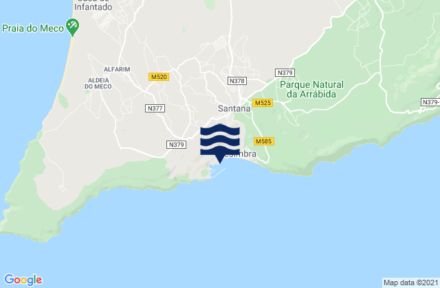Sesimbra, Portugal潮水