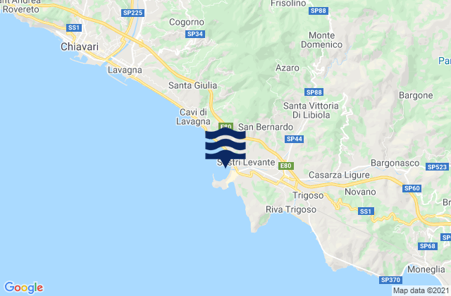 Sestri Levante, Italy潮水