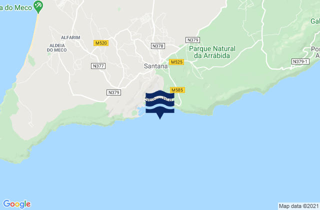 Sezimbra, Portugal潮水