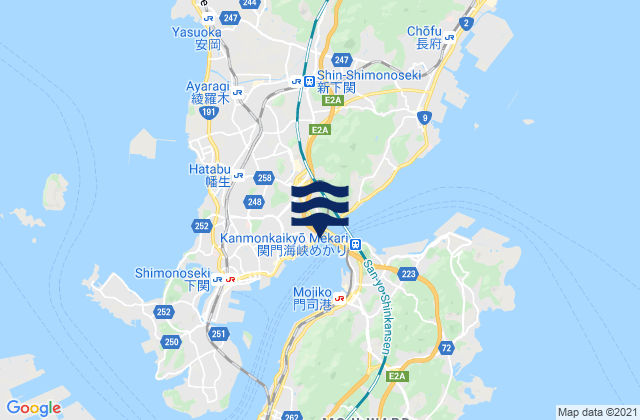 Shimonoseki Honshu, Japan潮水