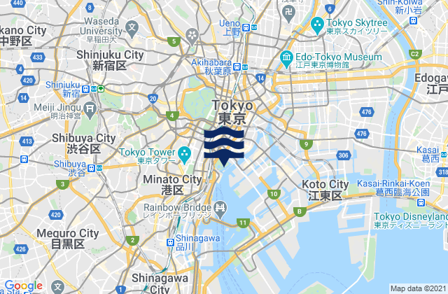 Shinjuku-ku, Japan潮水