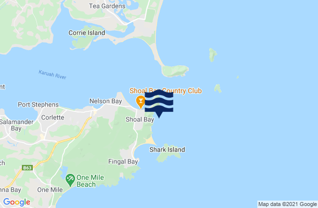 Shoal Bay, Australia潮水