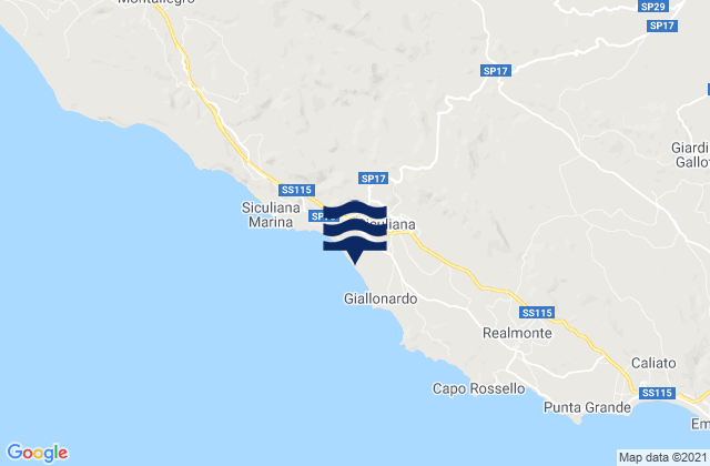 Siculiana, Italy潮水