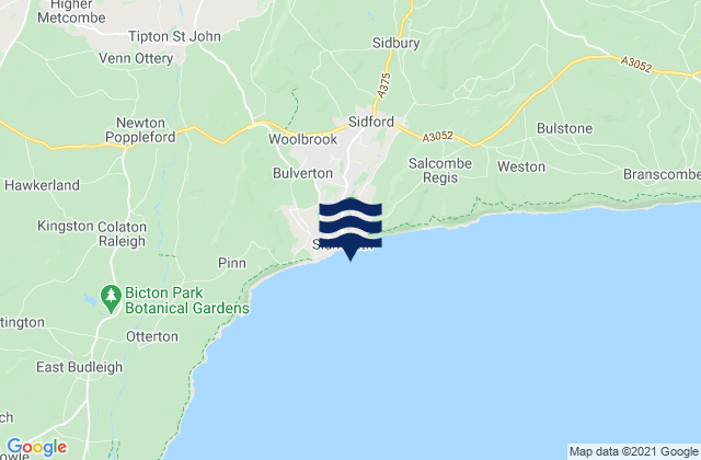 Sidmouth, United Kingdom潮水