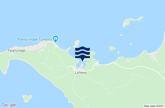 Simanari Bay (Nias Island), Indonesia潮水