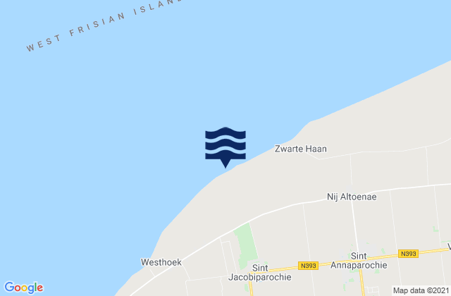 Sint Jacobiparochie, Netherlands潮水