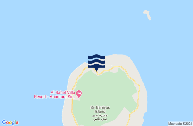 Sir Bani Yas Island, United Arab Emirates潮水