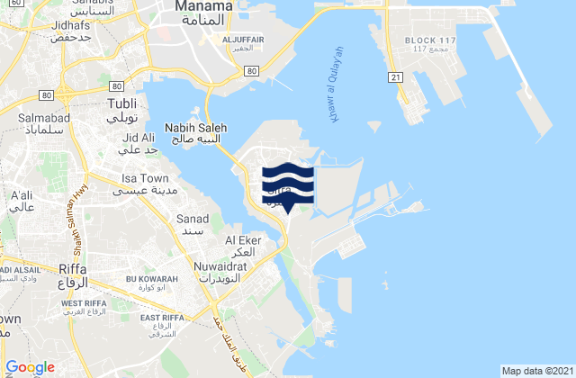 Sitrah, Bahrain潮水