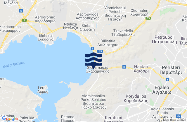 Skarmagkás, Greece潮水
