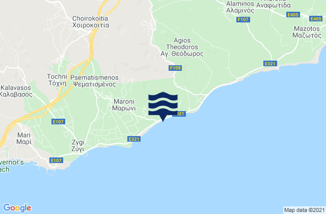 Skarínou, Cyprus潮水