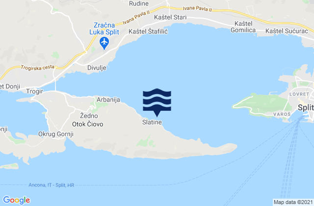 Slatine, Croatia潮水