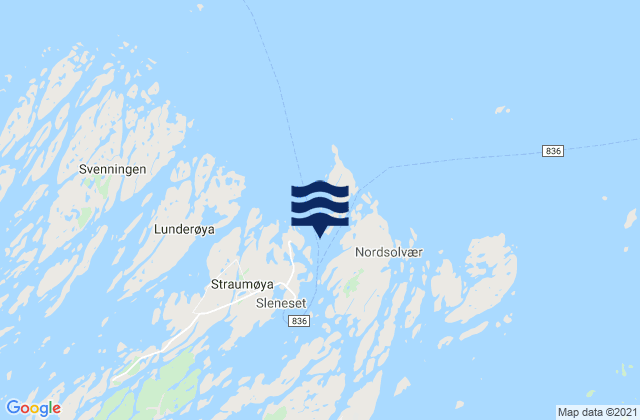 Sleneset, Norway潮水
