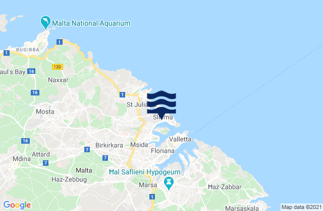 Sliema, Malta潮水