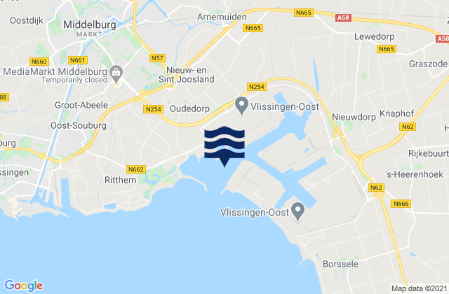 Sloehaven, Netherlands潮水