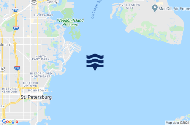 Snell Isle 1.8 miles east of, United States潮水