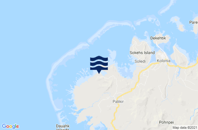 Sokehs Municipality, Micronesia潮水