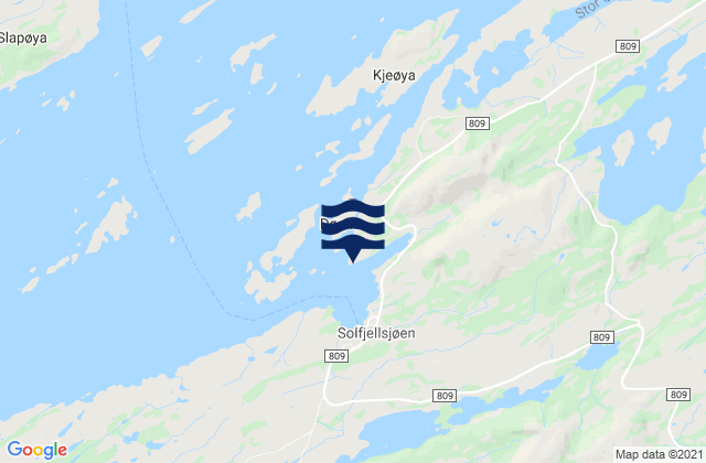 Solfjellsjøen, Norway潮水