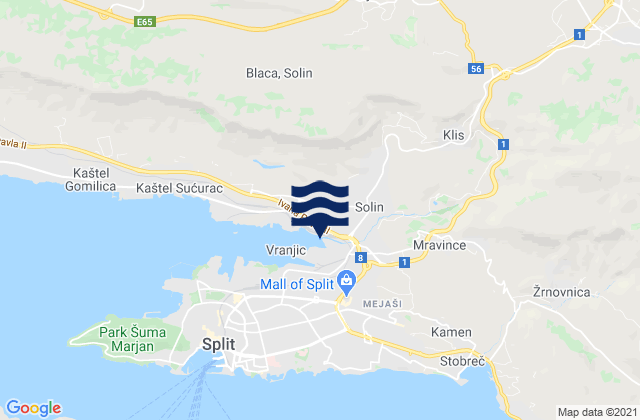 Solin, Croatia潮水