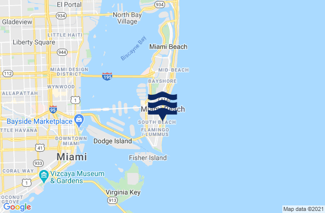 South Beach Miami, United States潮水