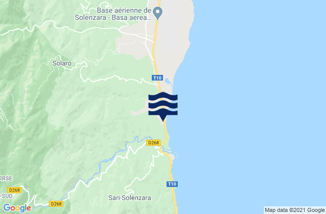 South Corsica, France潮水